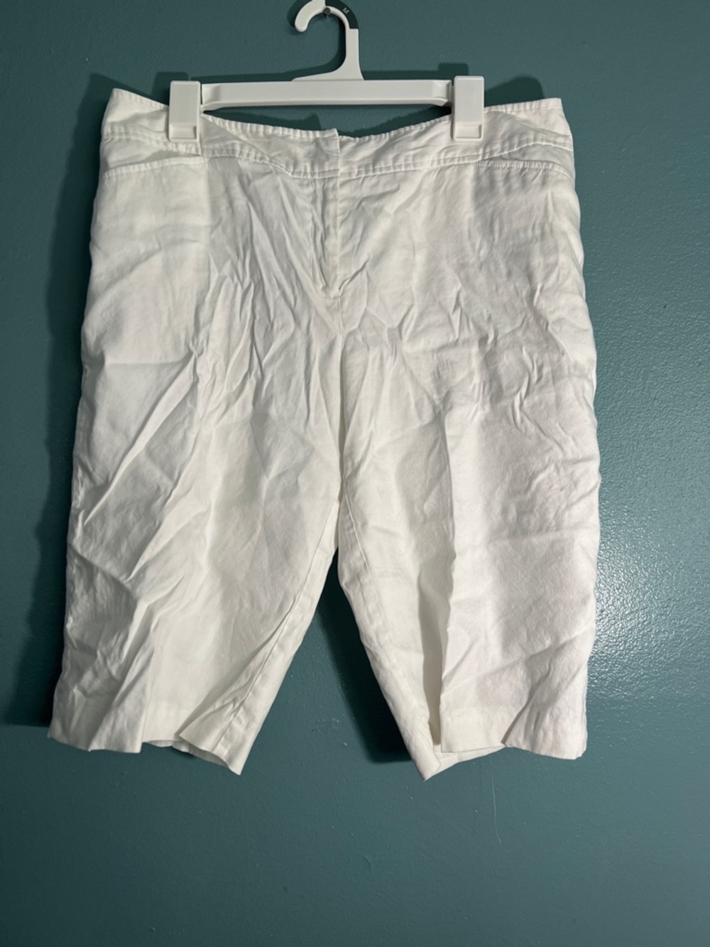 **3 for $6** Apt. 9 White Flat-Front bermuda Shorts